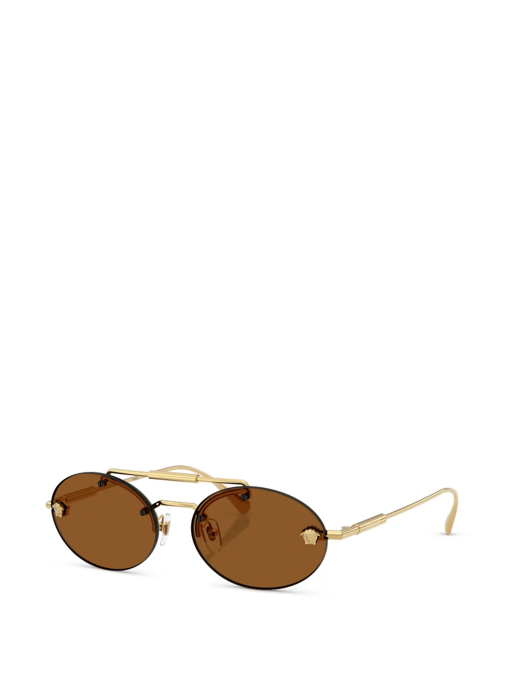 Versace Eyewear metal round-frame sunglasses - Oro