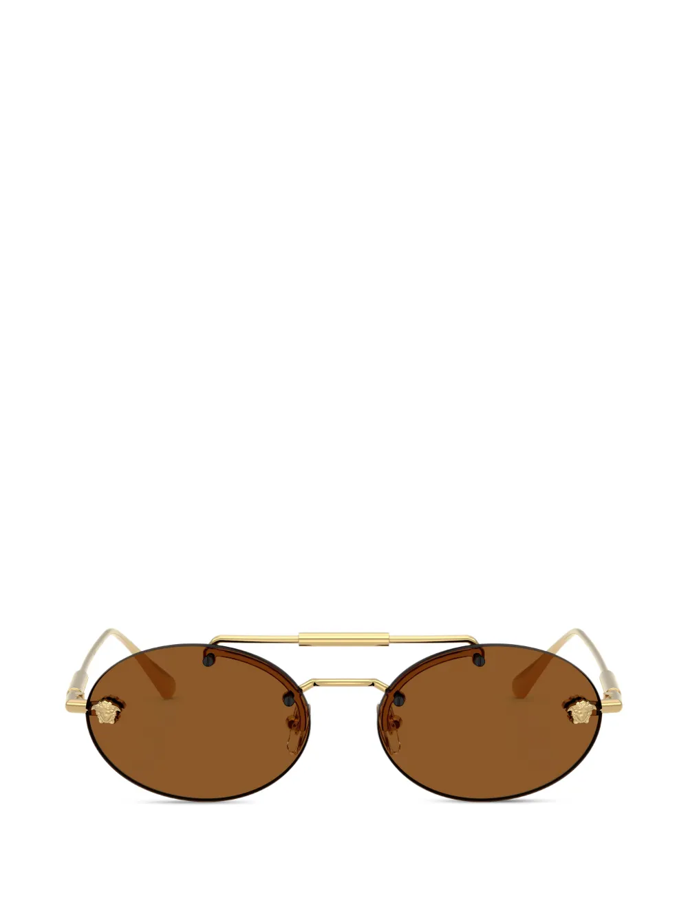 Versace Eyewear metal round-frame sunglasses - Oro