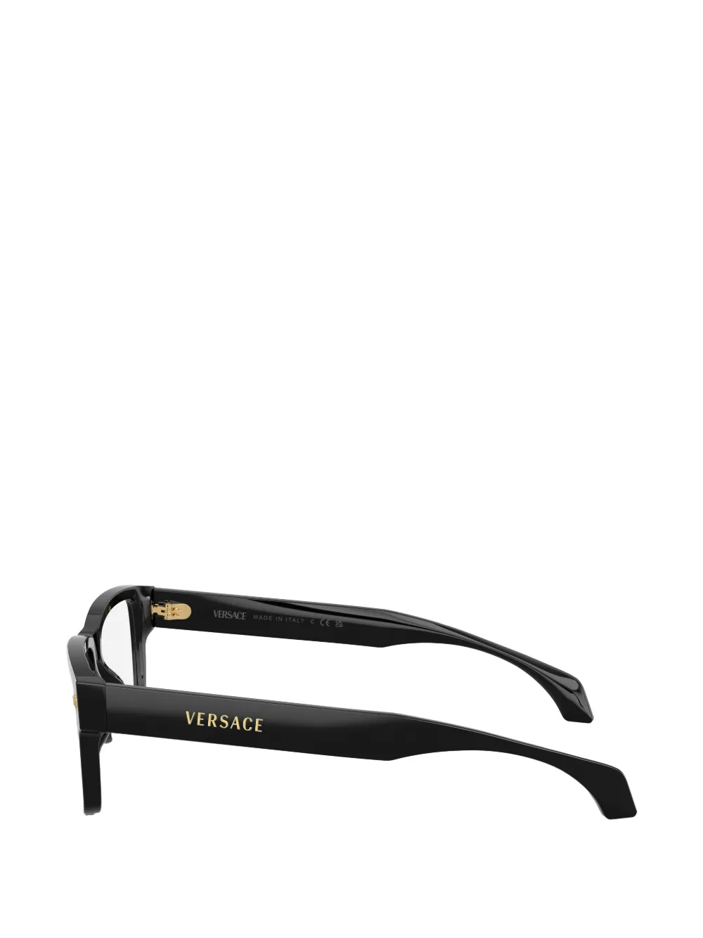  Versace Eyewear Square Frame Glasses - Black 