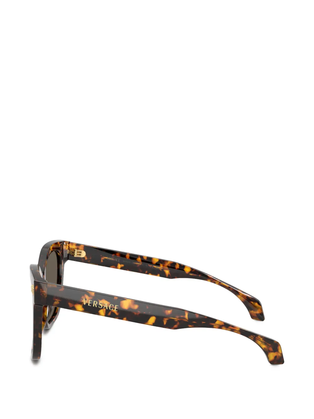 Versace Eyewear Medallion zonnebril met vierkant montuur Bruin