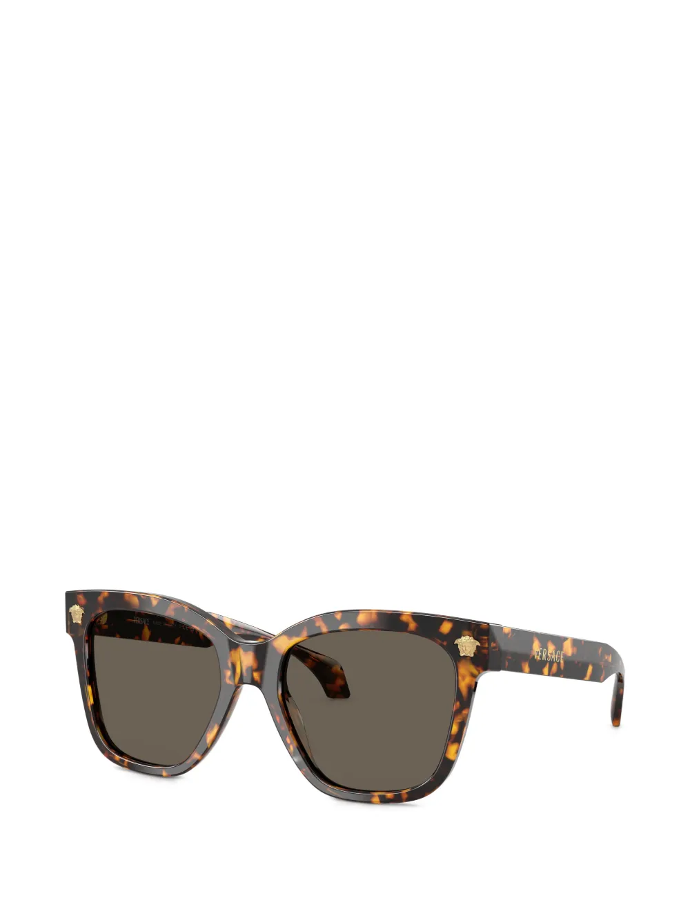 Versace Eyewear Medallion zonnebril met vierkant montuur Bruin