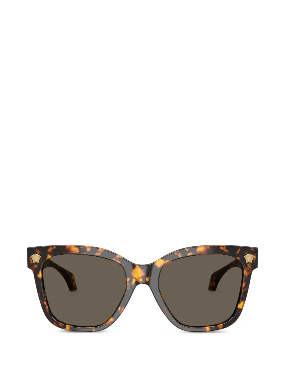 Versace Eyewear medallion square-frame sunglasses - Braun