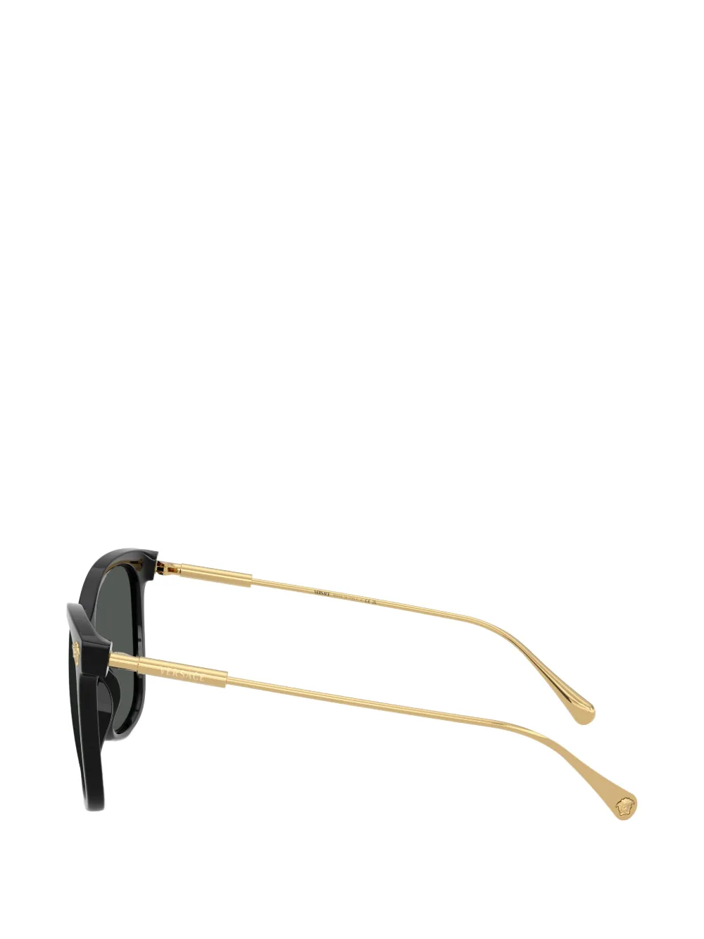 Versace Eyewear Zonnebril met vierkant montuur en Medusa-plakkaat Zwart