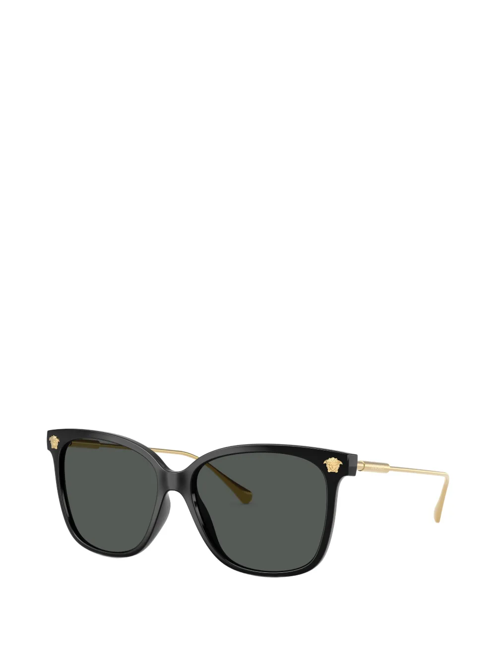 Versace Eyewear Zonnebril met vierkant montuur en Medusa-plakkaat Zwart
