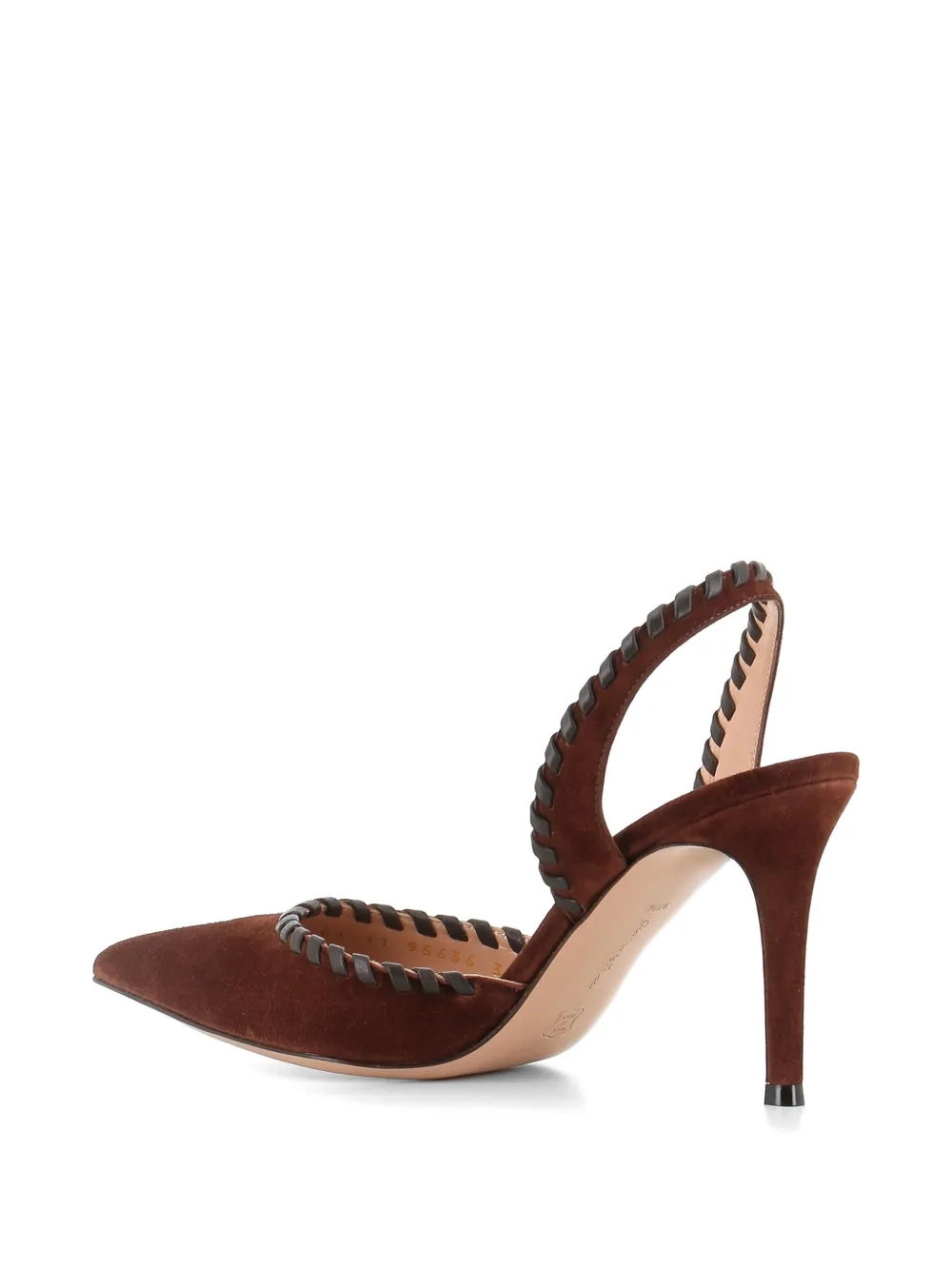 Gianvito Rossi braided pumps Bruin