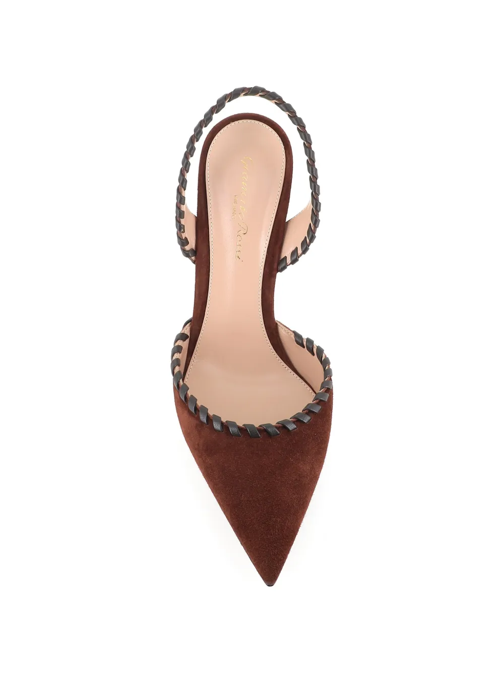 Gianvito Rossi braided pumps Bruin