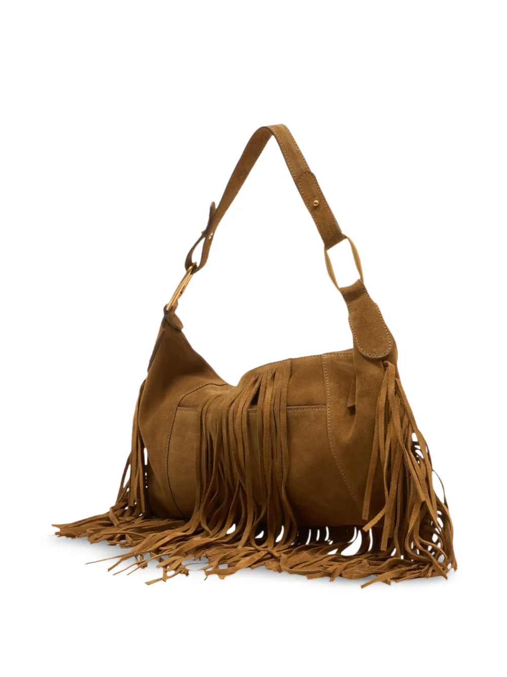 Epaule Fringed Removable Strap Shoulder Beg