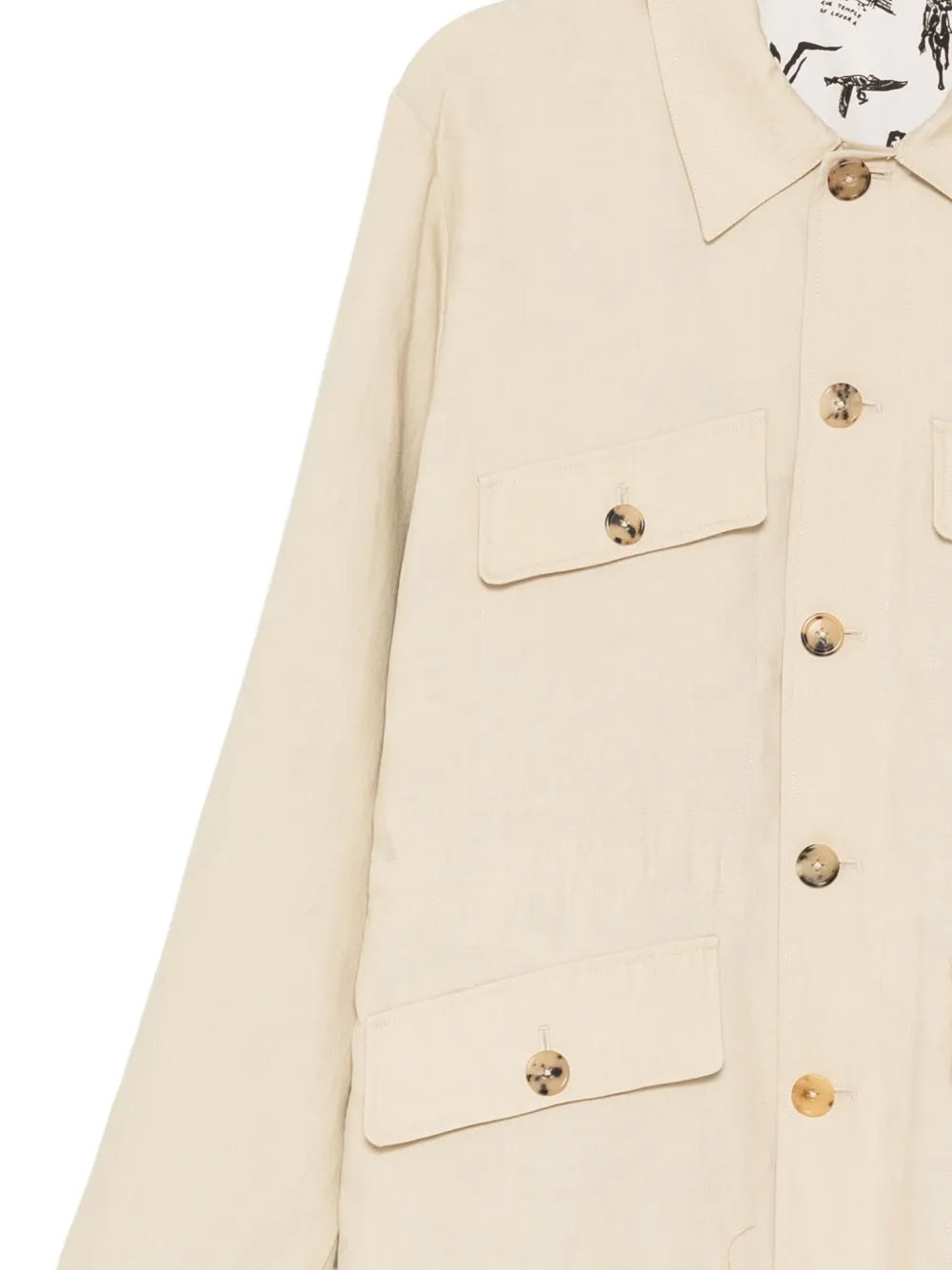 Paul Smith Jack met omslag en knopen Beige