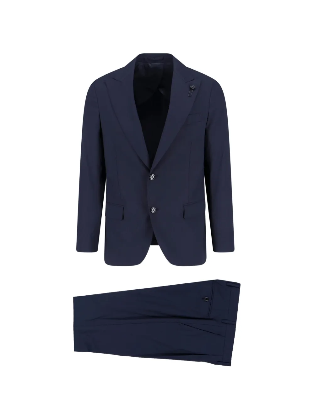 Lardini single-breasted virgin wool suit - Blu