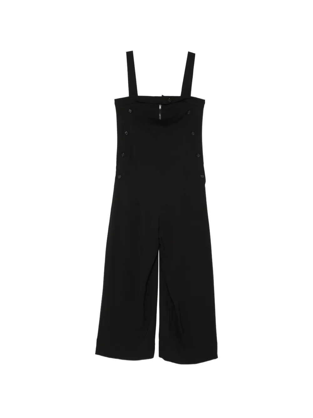 Isabel Benenato button zip jumpsuit - Nero