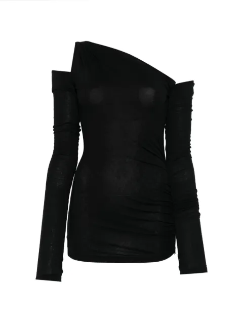 Isabel Benenato cold-shoulder long-sleeve top