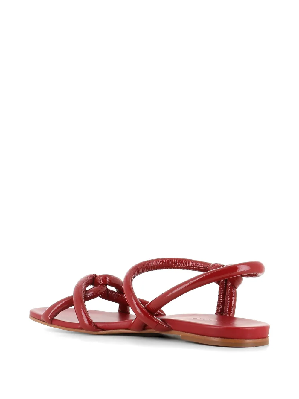 Del Carlo knot strap sandals Rood