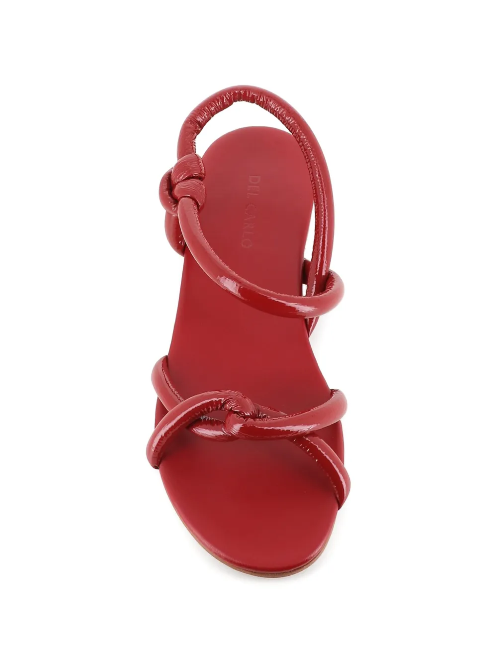 Del Carlo knot strap sandals Rood