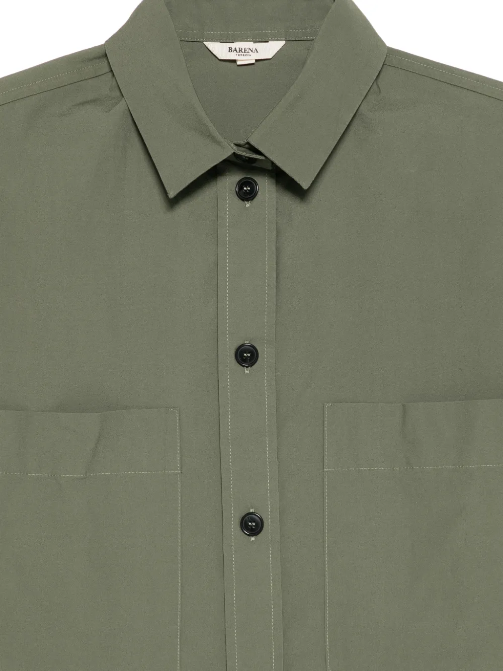  Barena Priscilla Vion Patch-pocket Shirt - Green 