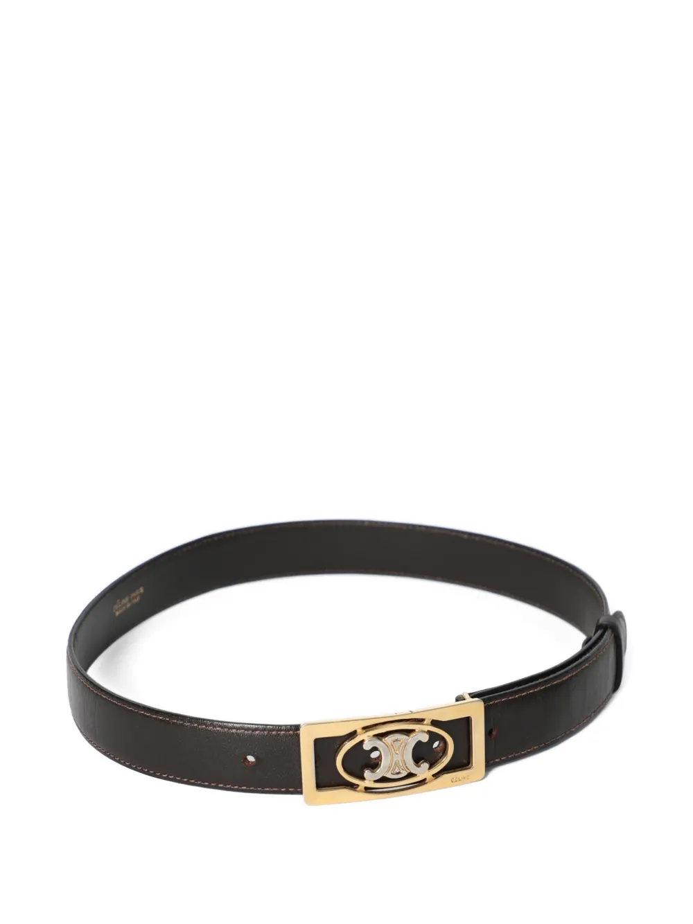 1980s Triomphe Leather Belt