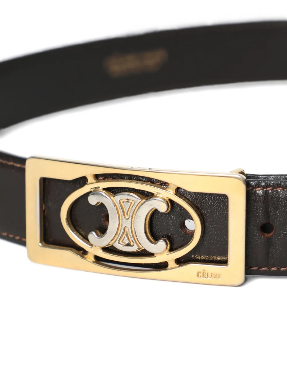 1980s Triomphe Leather Belt