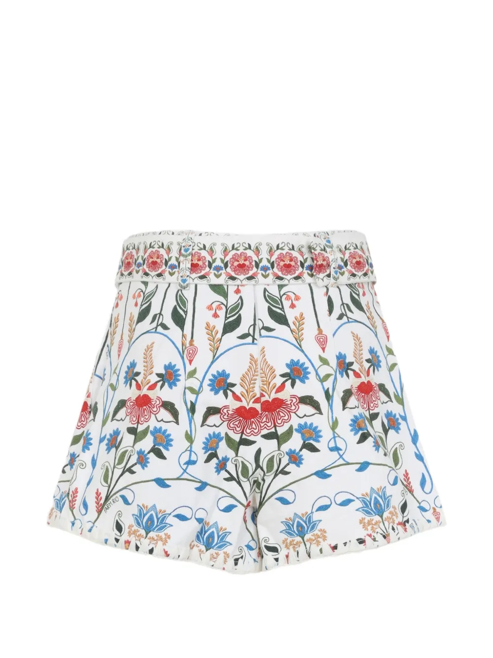 Floral Belted Shorts