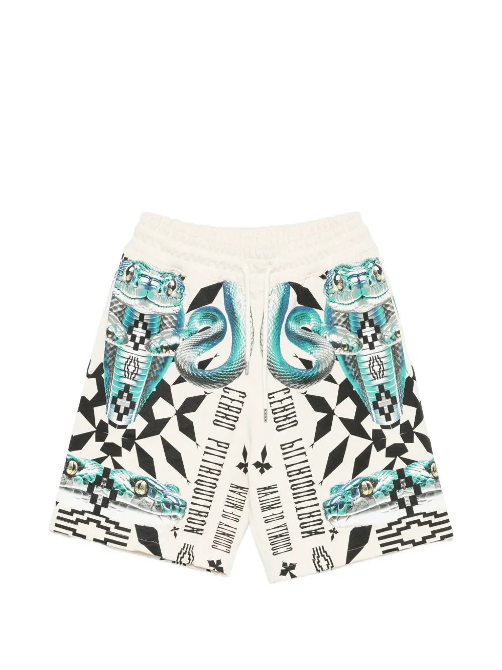 COUNTY OF MILAN Shorts con stampa - Toni neutri