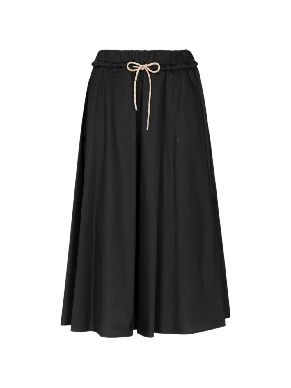 Gaelle drawstring-waist midi skirt - Nero