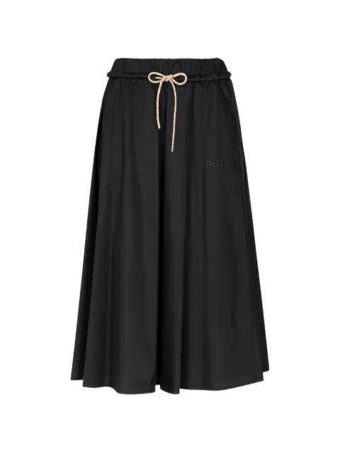Gaelle drawstring-waist midi skirt