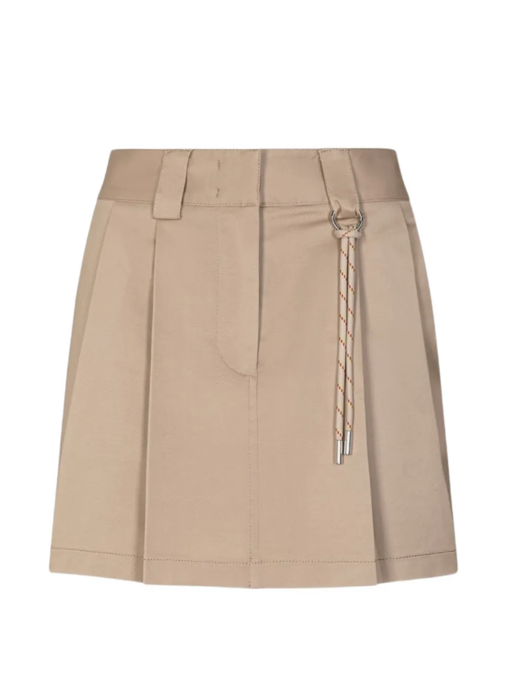 Gaelle pleated rope-detail mini skirt - Toni neutri