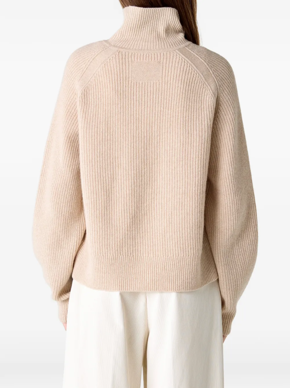  Guest In Residence Cropped Rib Turtleneck - Neutrals 