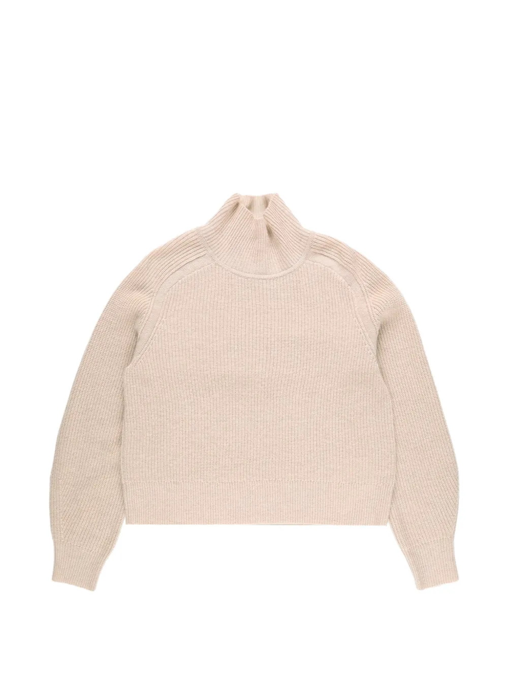 Guest In Residence cropped rib turtleneck - Toni neutri