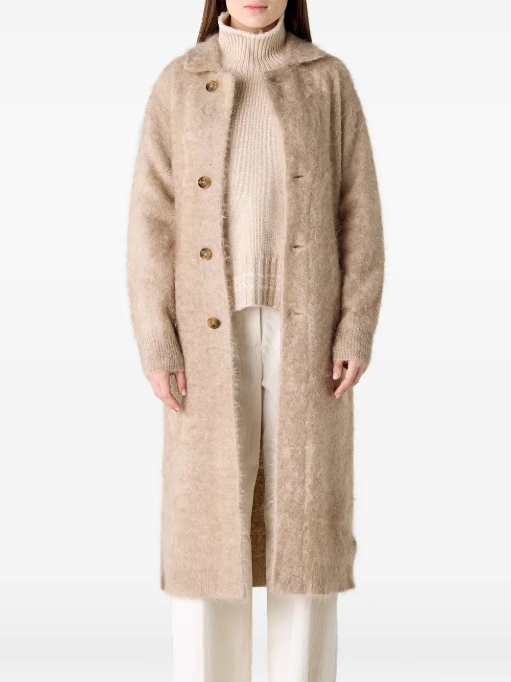 Guest In Residence Grizzly belted coat - Toni neutri
