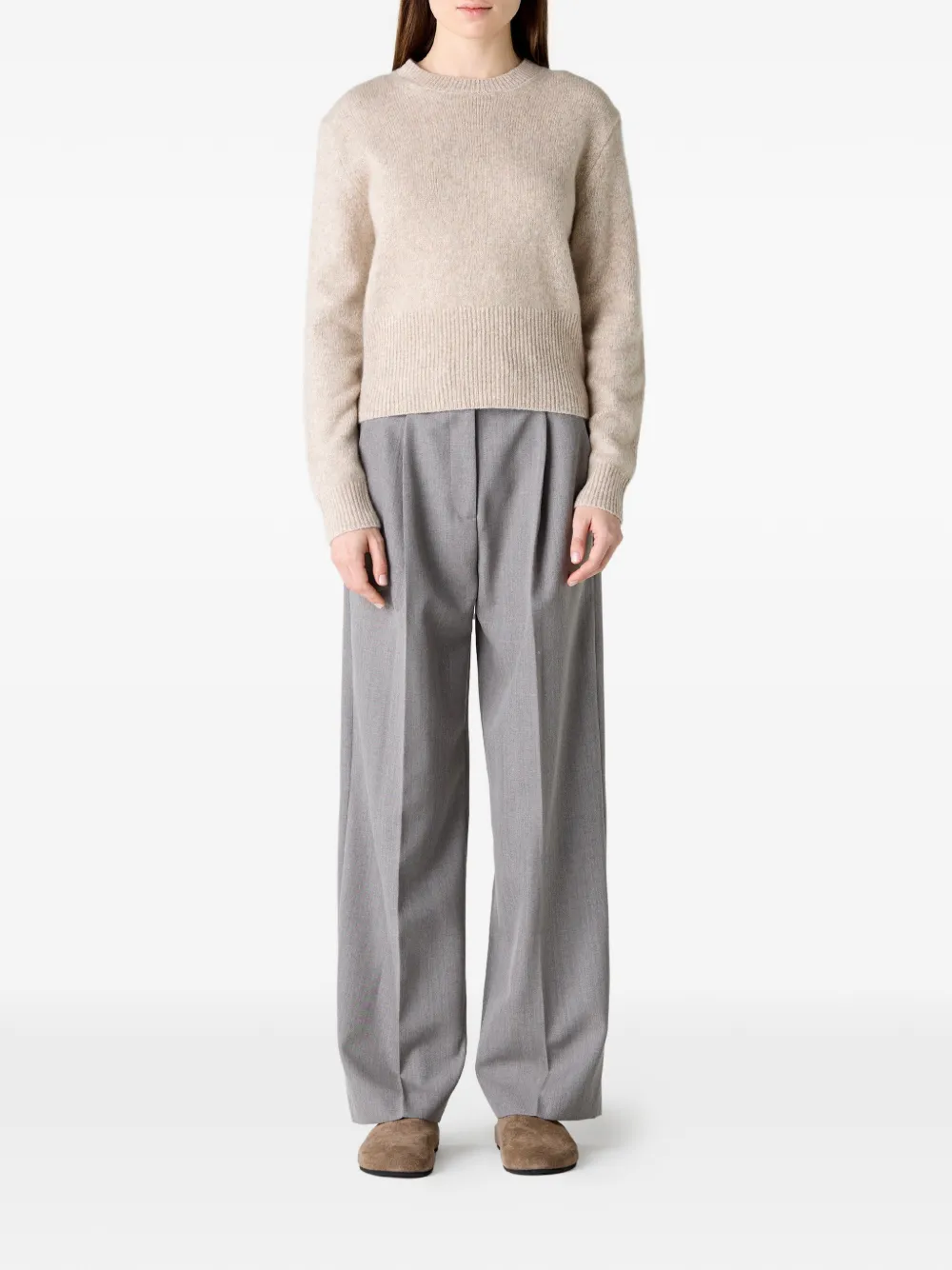 Guest In Residence Crew Knitted Top - Neutrals 