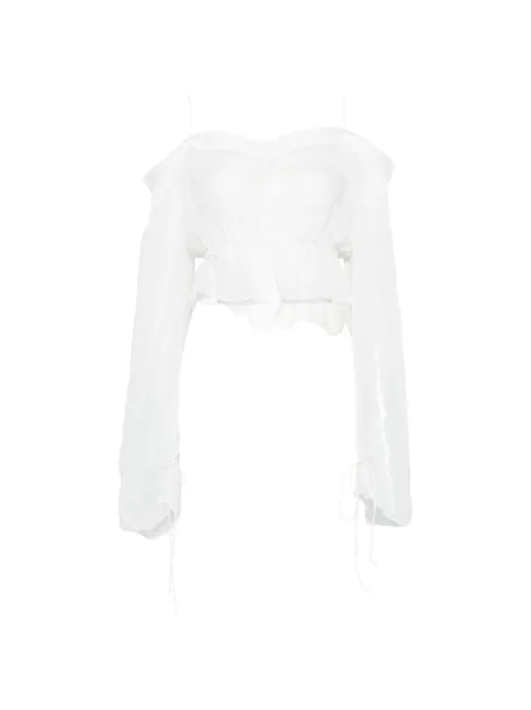 Isabel Benenato off-shoulder blouse