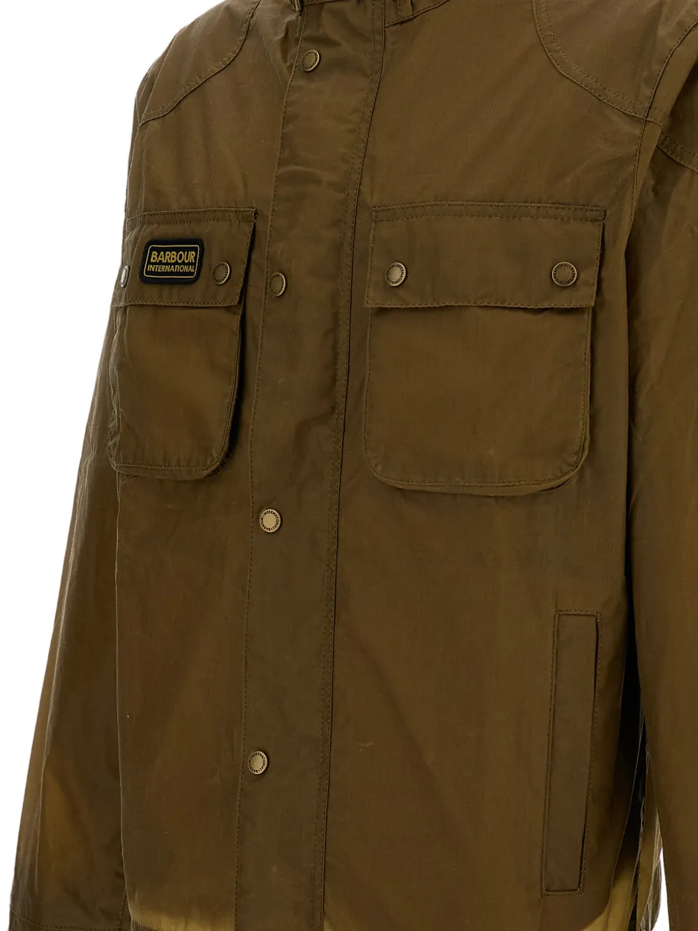  Barbour International Merton Logo-patch Jacket - Neutrals 