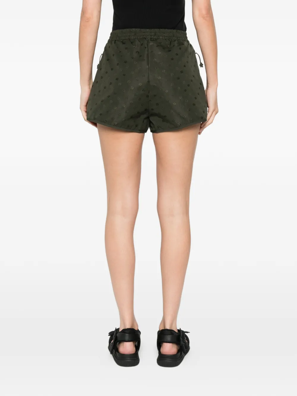 Cecilie Bahnsen Shorts met bloemenprint Groen