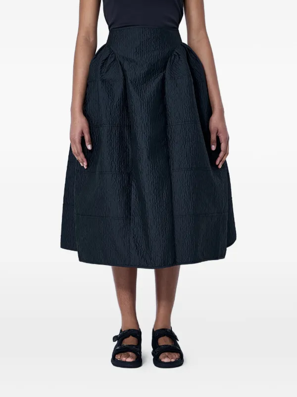Cecilie Bahnsen Gathered Skirt in Black