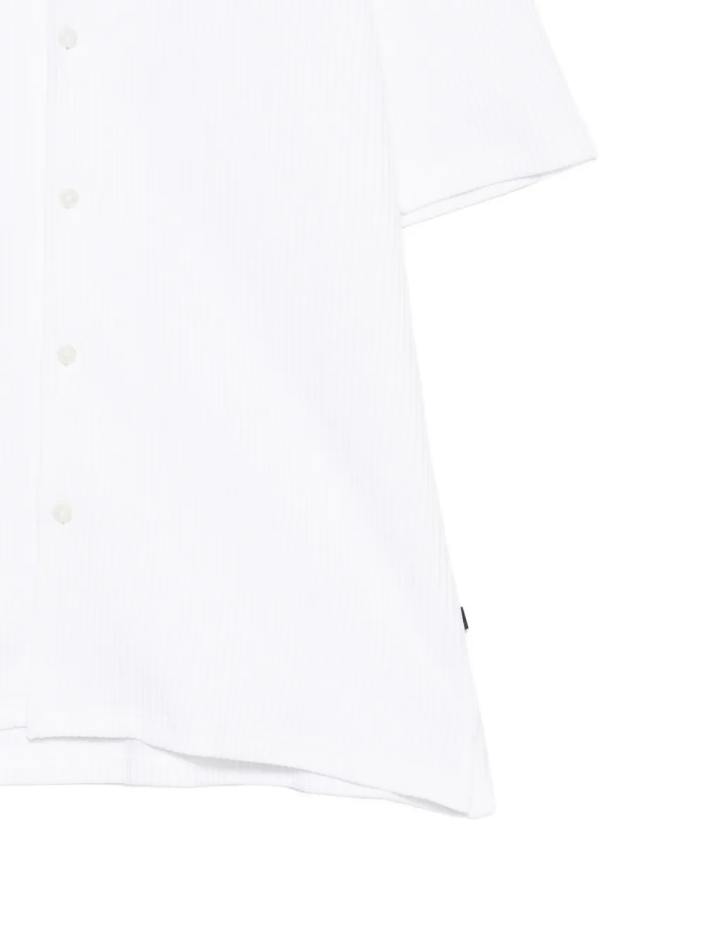 BOSS Ribgebreid T-shirt Wit