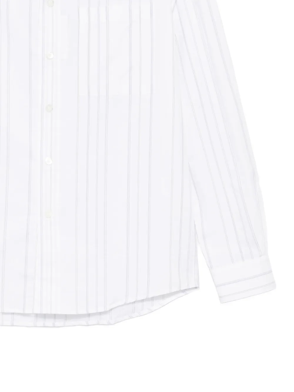 Canali Gestreept overhemd Wit