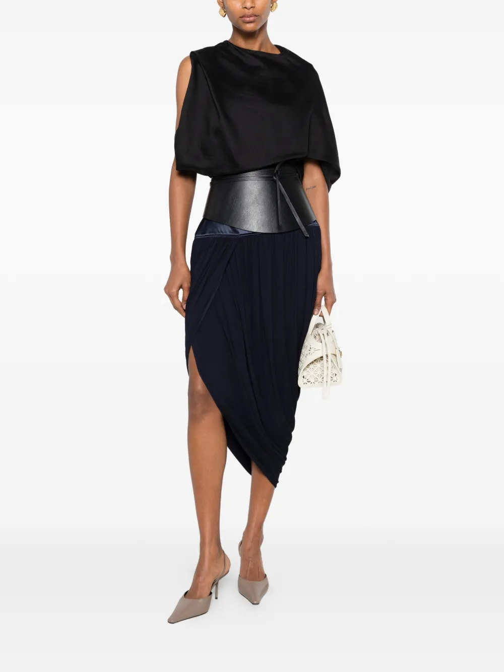 Ferragamo Asymmetrische rok Blauw