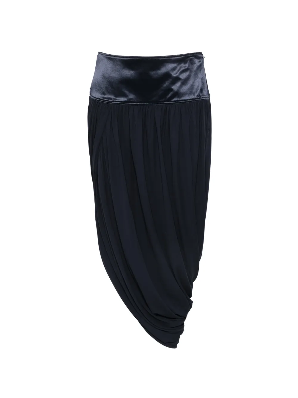 Ferragamo draped asymmetric skirt - Blu