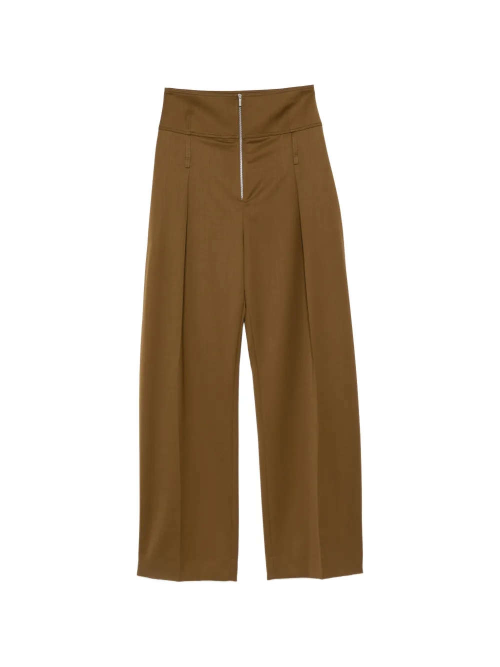 Ferragamo high-waisted wide-leg trousers - Braun