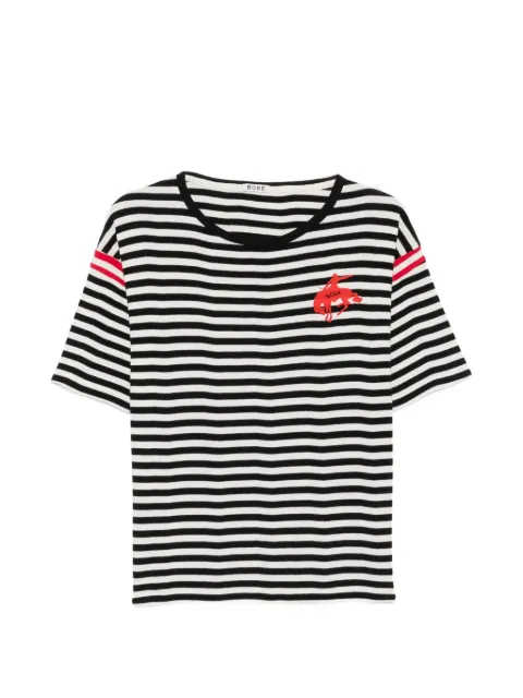 BODE striped embroidered T-shirt