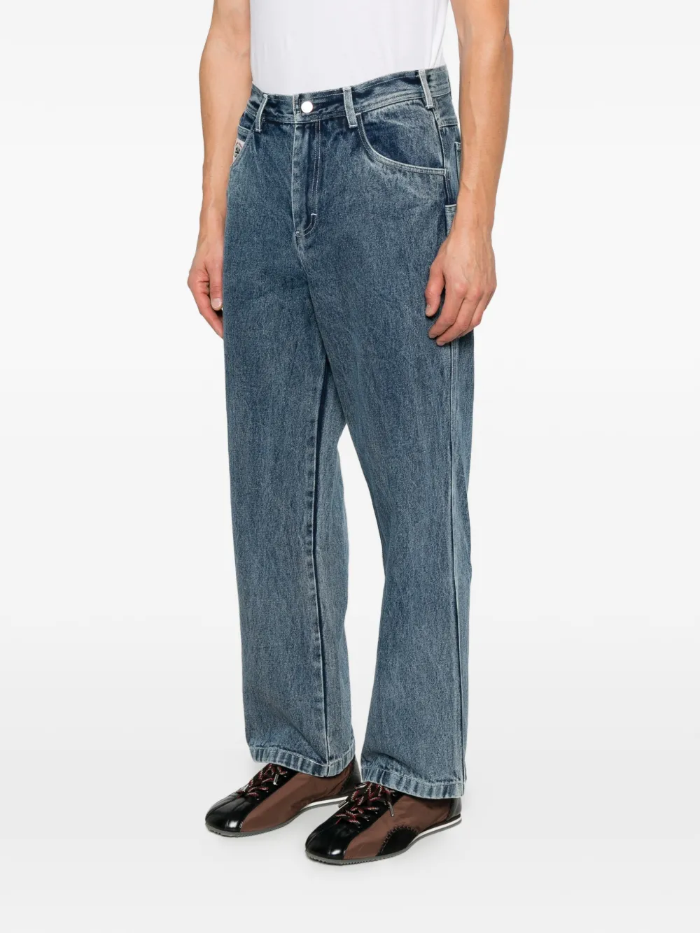 BODE Knolly Brook cropped jeans Blauw