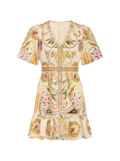 Marie Oliver Gwyneth V-neck floral print dress