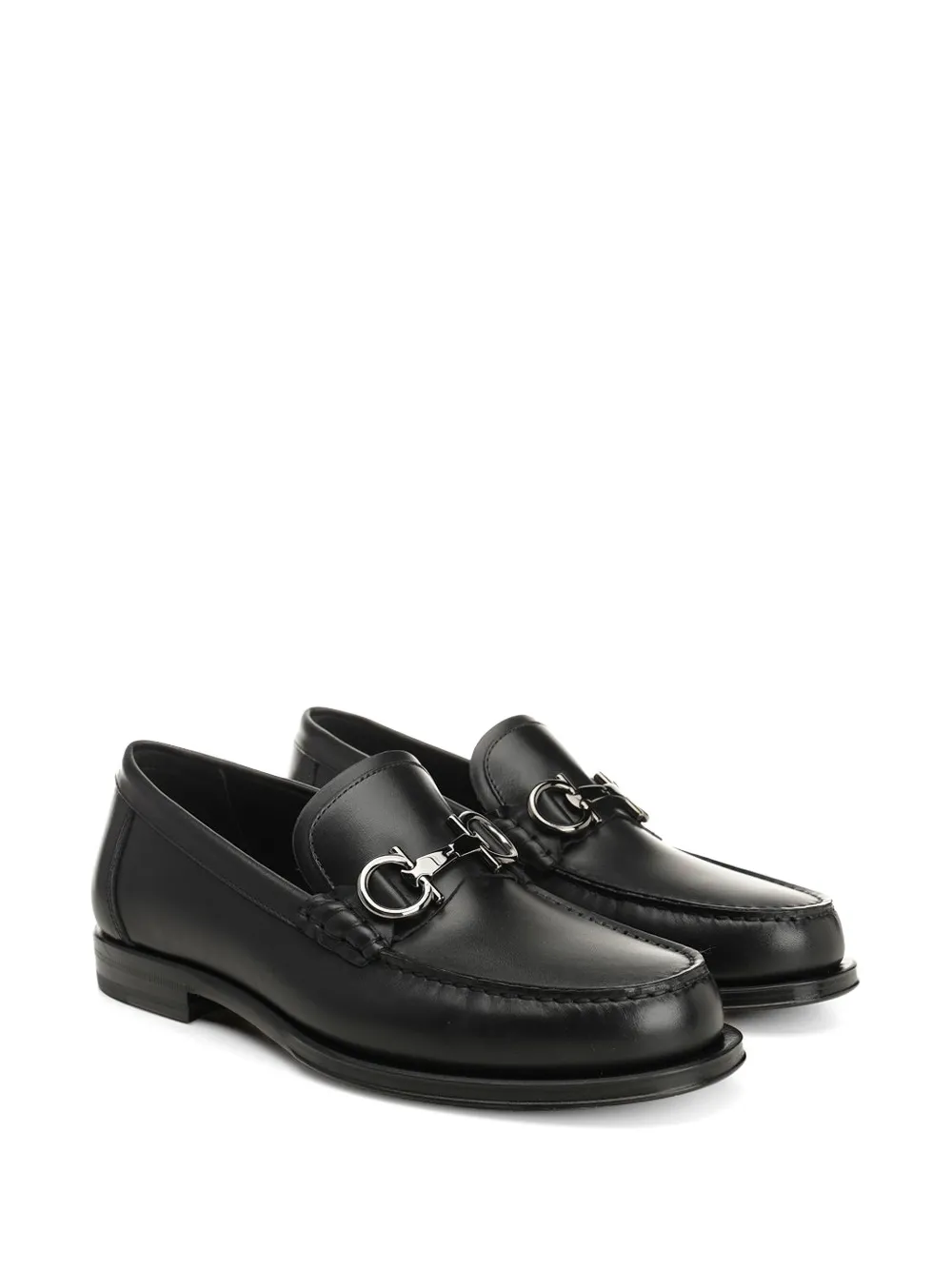 Ferragamo Gancini loafers Zwart