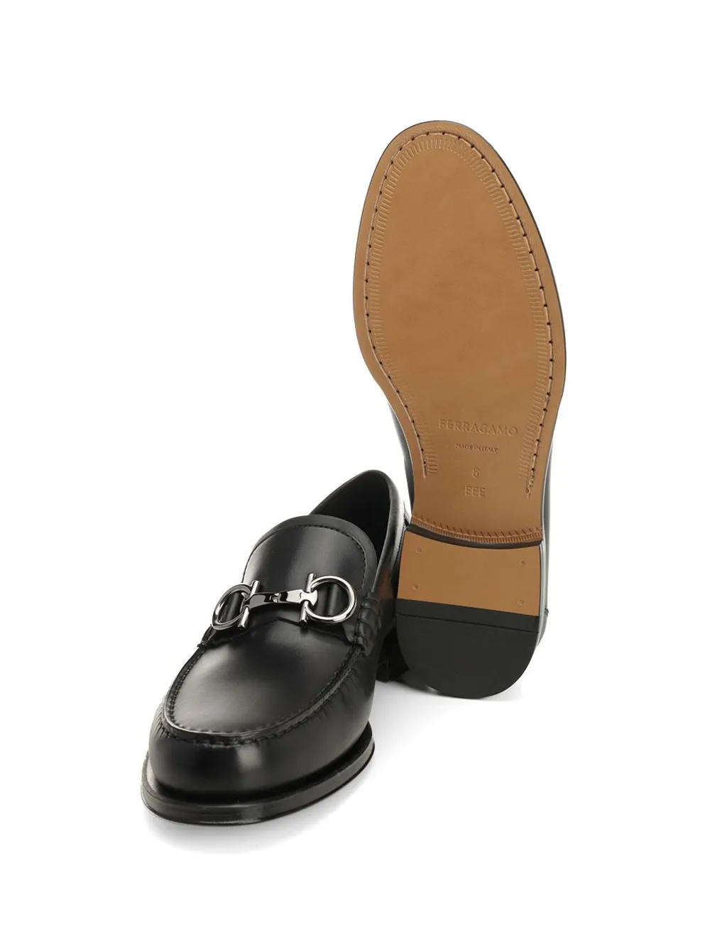 Ferragamo Gancini loafers Zwart