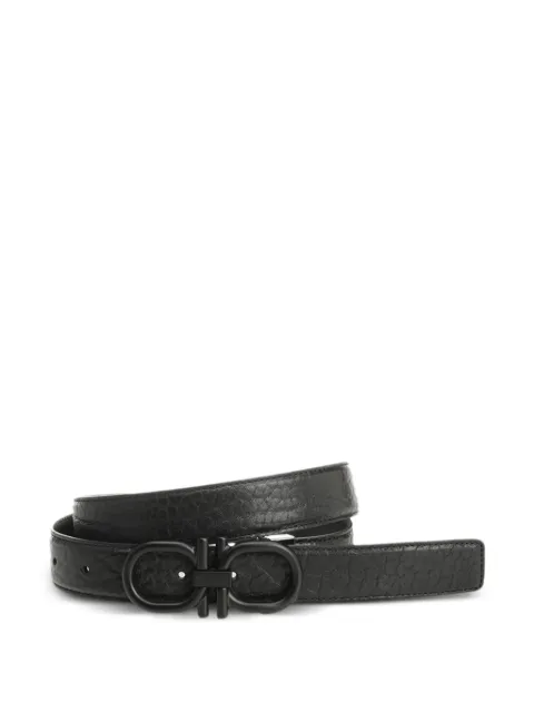 Ferragamo Gancini pebbled leather belt