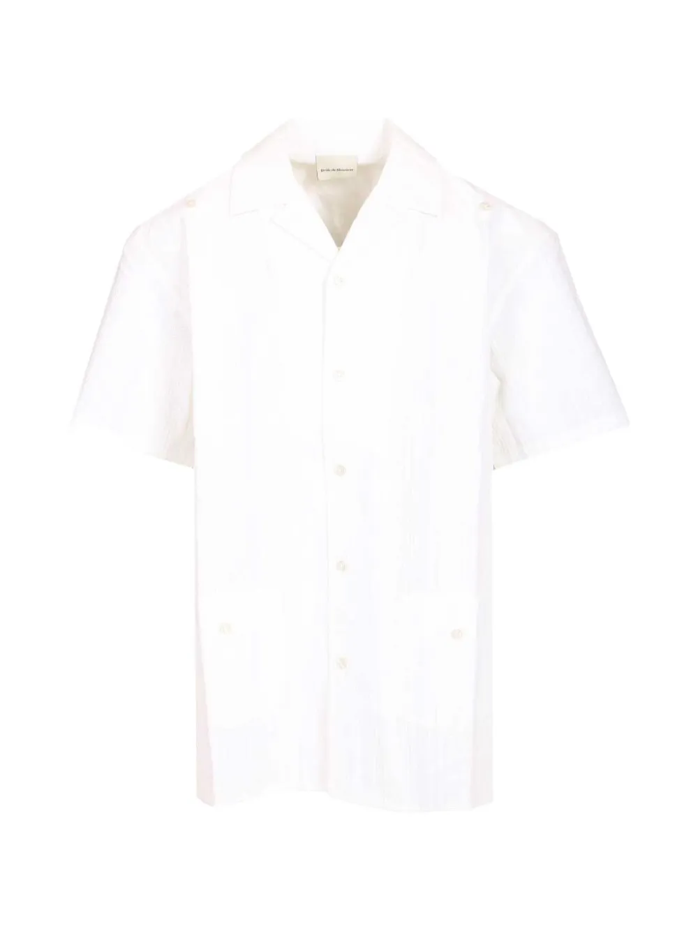 Drôle De Monsieur short-sleeve buttoned shirt - Bianco