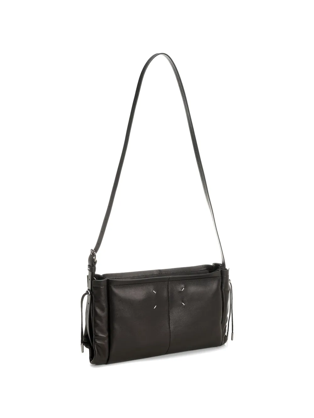 drawstring stitches shoulder bag
