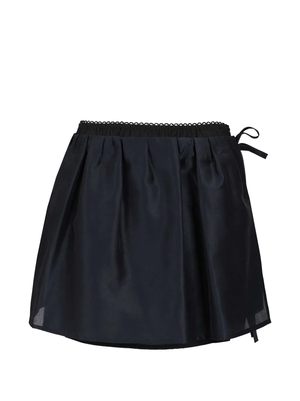 DUNST layered pleated skirt - Nero