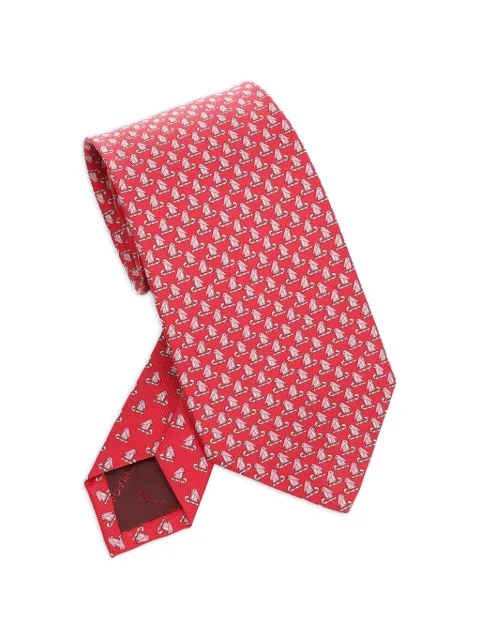 Ferragamo patterned silk tie