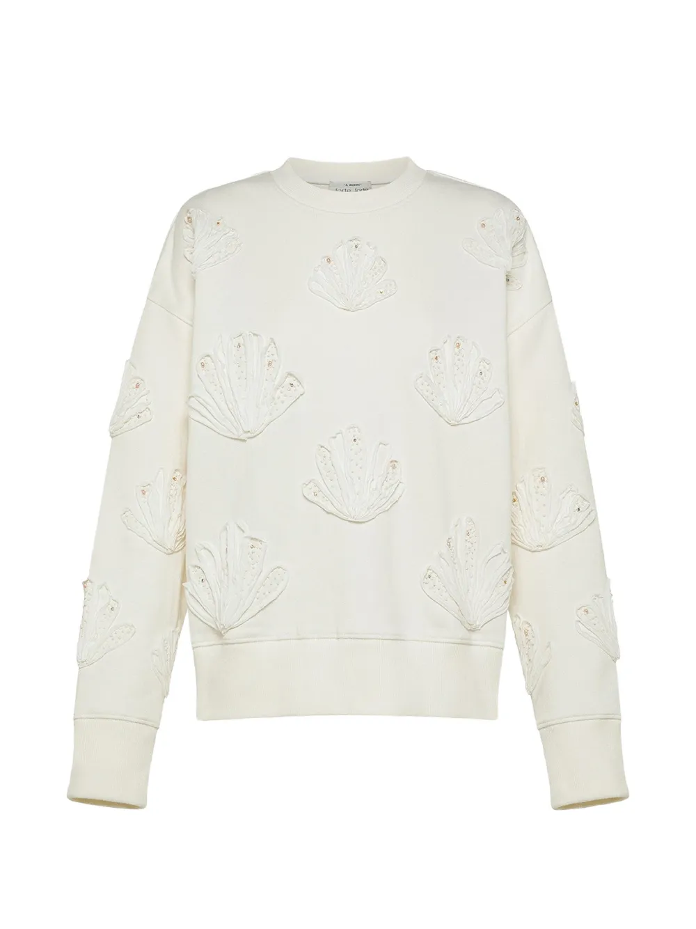Forte Forte lunamaris embroidered sweatshirt - Toni neutri