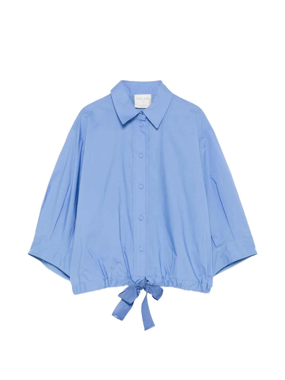Forte Forte bow cotton shirt - Blue